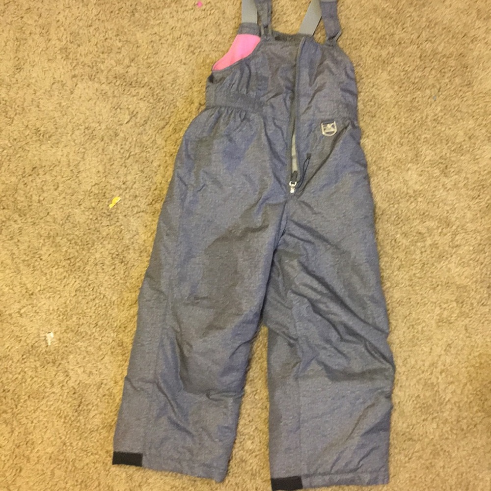 Girls snow bibs and winter coat